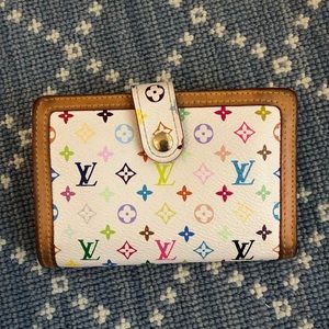 Louis Vuitton White Monogram Multicolor Wallet